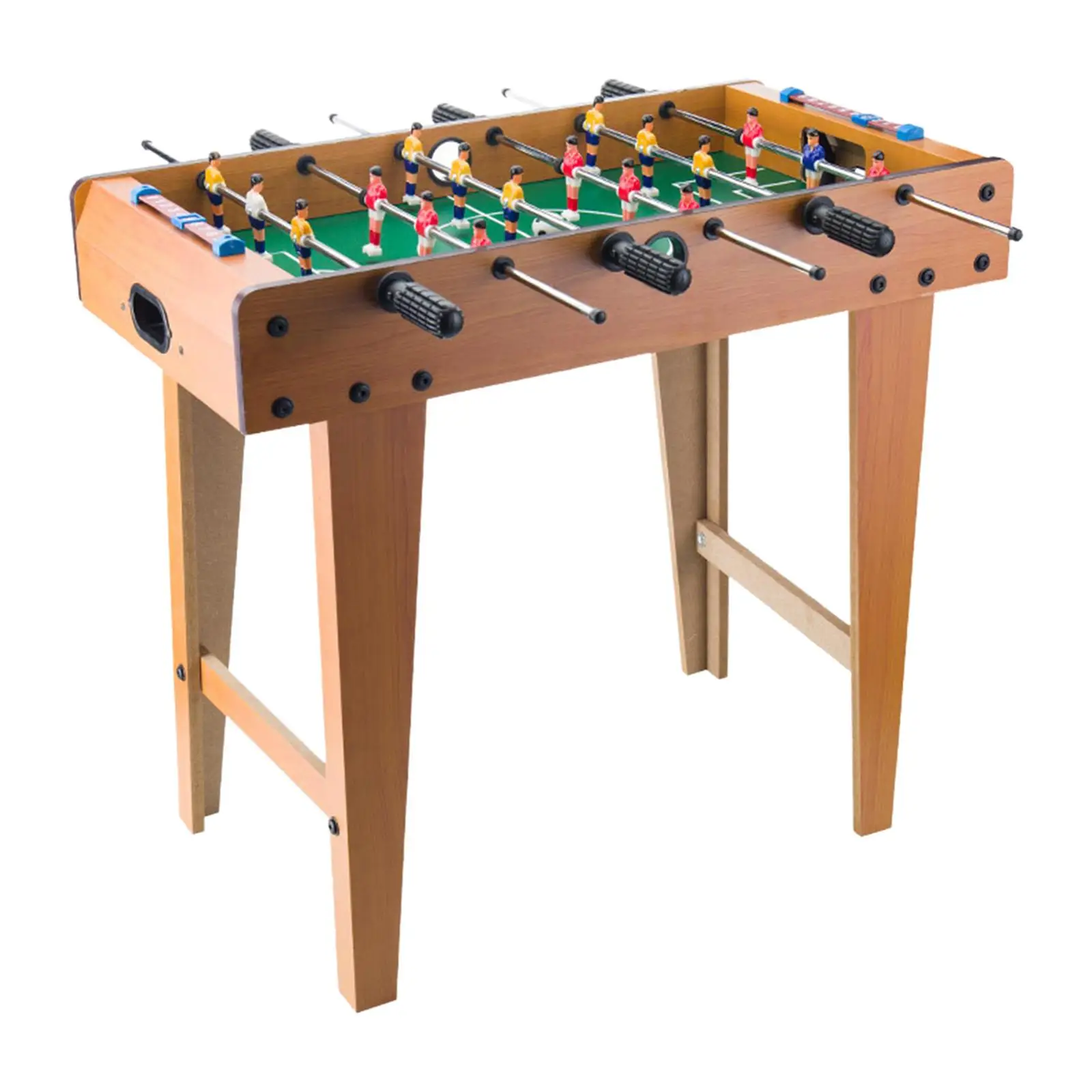 Wooden Foosball Table Tabletop Soccer Game Parent Child Interactive Toy with Ball Desktop Game for Family Adults Party