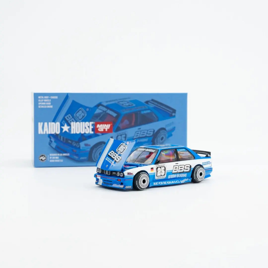 Kaido House + MINIGT 1:64 BMW M3 Kaido Touring Champ V1, Modelo de Auto de Aleación Fundida a Presión, Colección