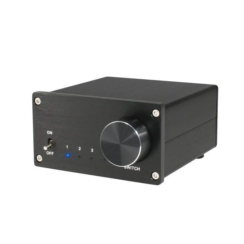 4-in-1-Out Audio Switcher – Stereo Audio Signal Selector with Lossless Sound Quality