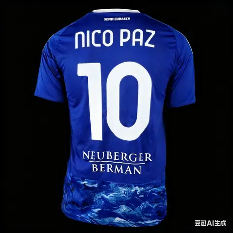 2025 핫 코모 스타일 니콜라스 버전 성인 어린이 스포츠 티셔츠 축구 유니폼 통기성 반팔 축구 클럽 상의