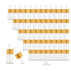 AfricGlass-Mini Compte-Gouttes de 2ml, 50 Pièces, Flacons pour Échdébordde sexuellement Cosmétique, Aromathérapie