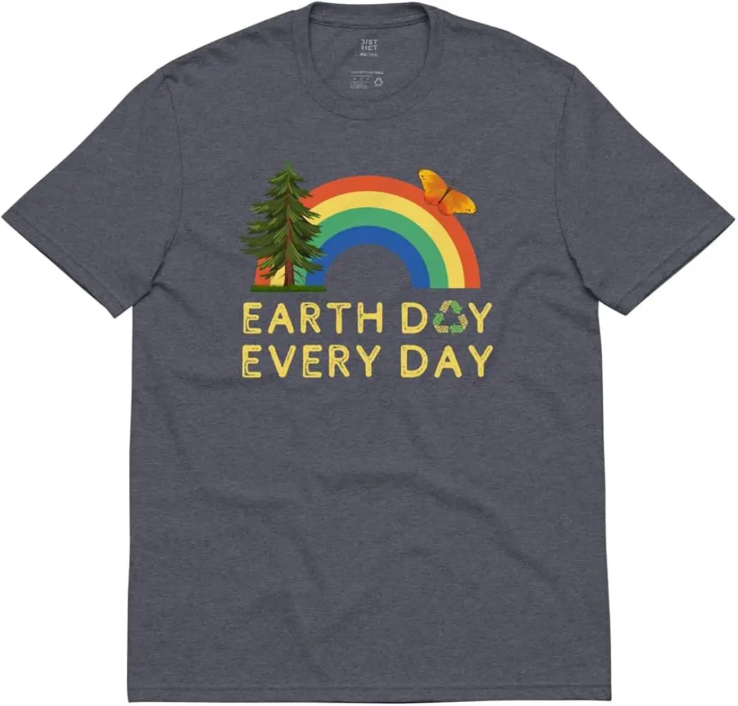 Earth Day Every  Recycle Unisex Recycled t-Shirt  Anime Graphic T-shirts for  Summer Short Sleeve