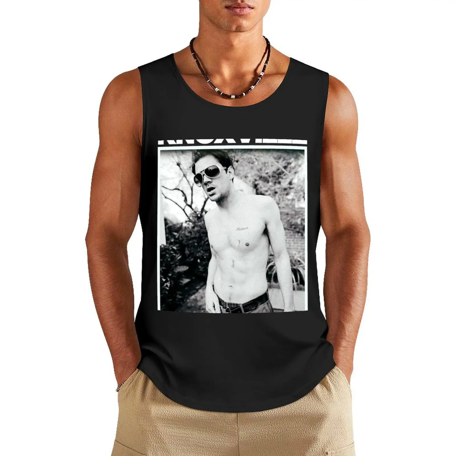 

Johnny Knoxville Tank Top male top t-shirts man Muscle fit running shirt underwear