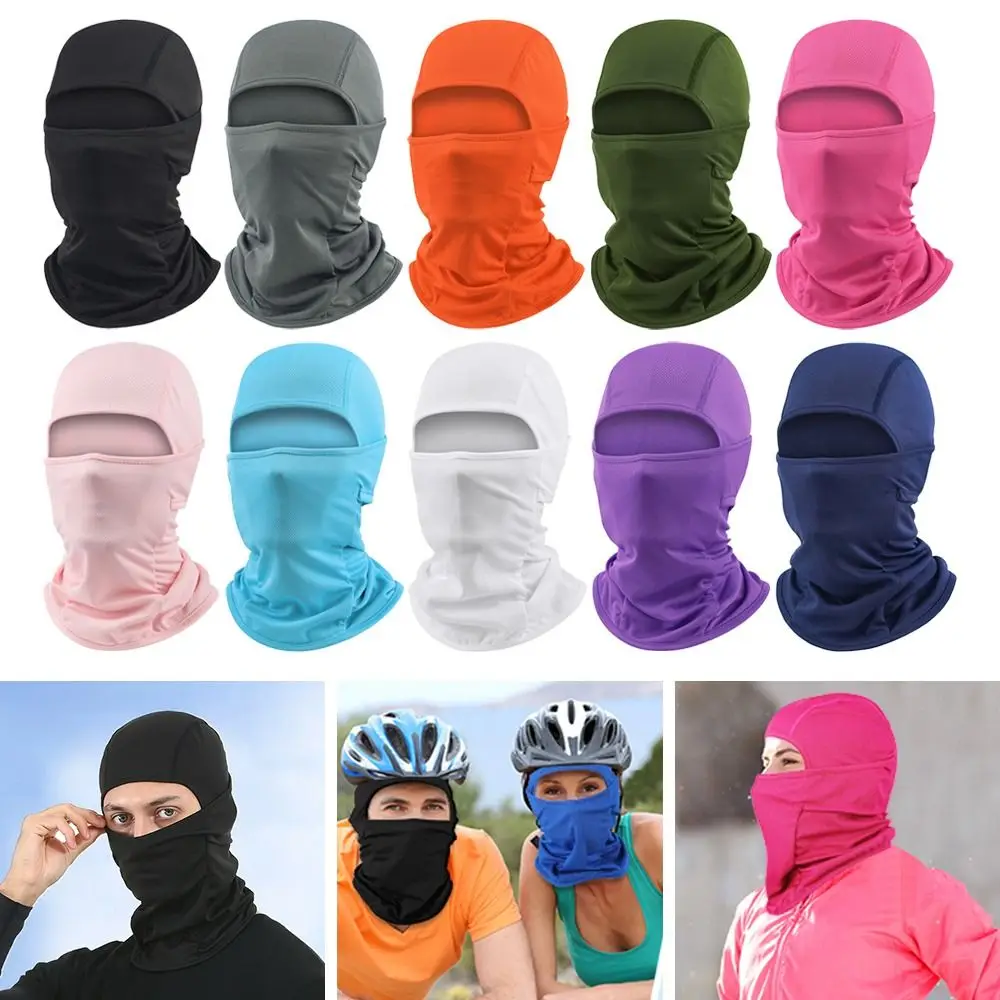 Motorcycle Cycling Helmet Liner Hats Sun Protection Hat Face Cover Cooling Neck Full Face Cap Cycling Equipment Balaclava Hat