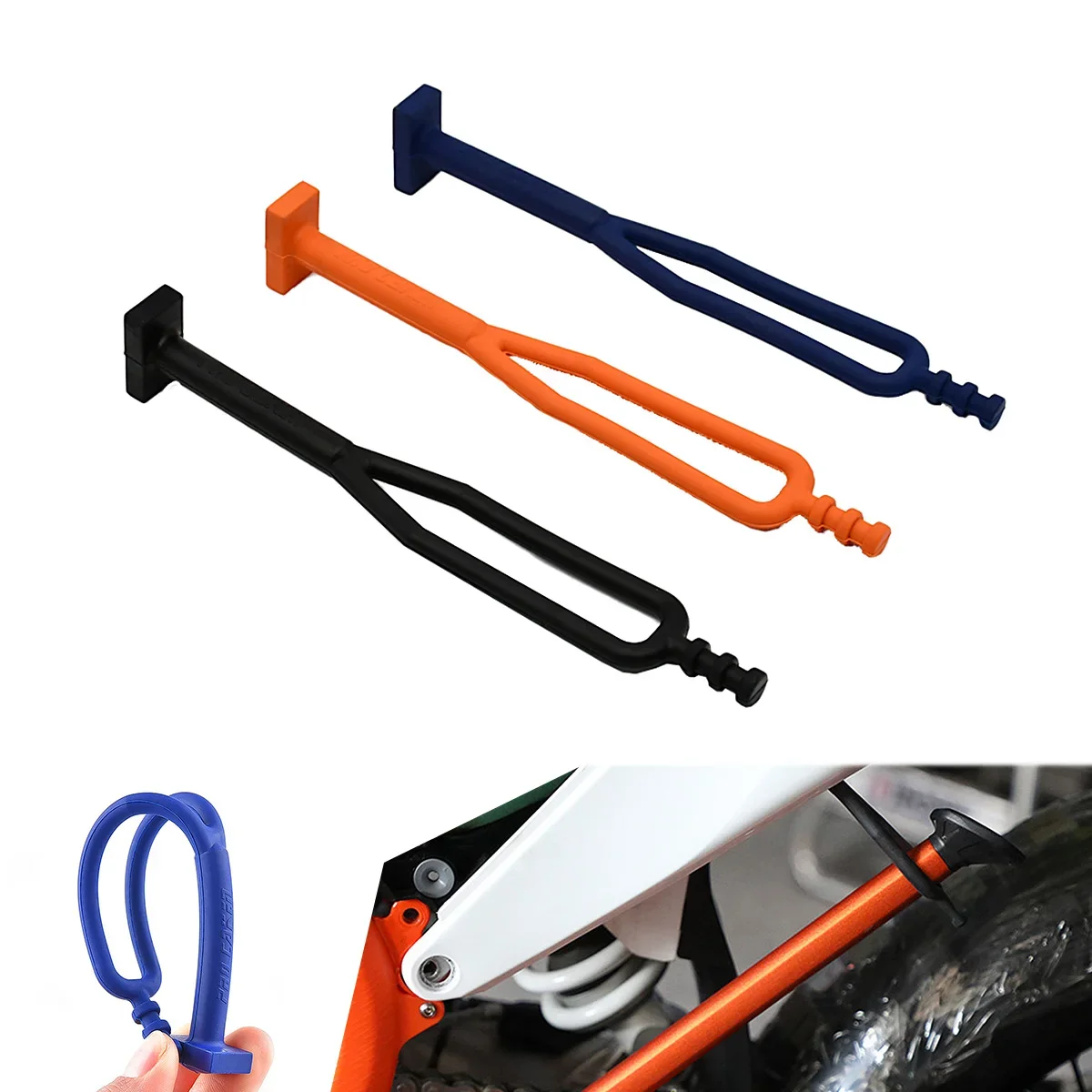 

Motocross Rubber Kickstand Side Stand Strap For KTM XC XCW XC-W TPI EXC EXC-F Six Days 125 250 300 350 450 500 1998-2021 2022