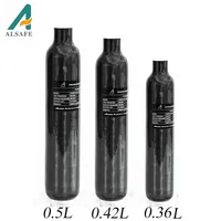 ALSAFE 4500PSI 300Bar 30MPA 0.36L 0.42L 0.5L Carbon Fiber Cylinder HPA Tank Diving Scuba Bottle M18*1.5