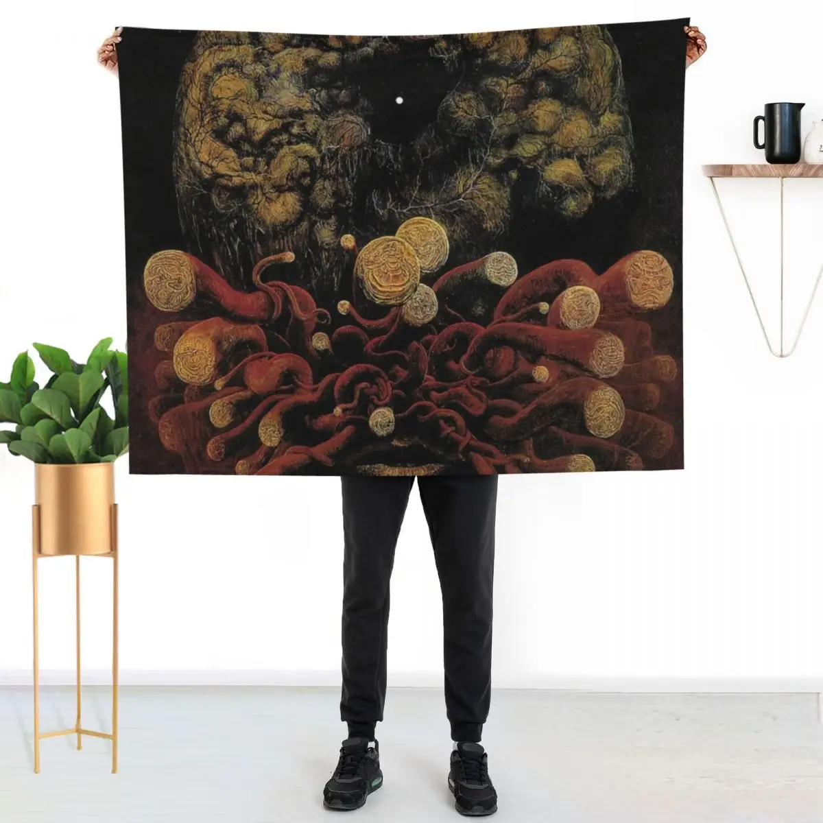 Untitled, by Zdzis?aw Beksi??ski Throw Blanket Custom Quilt For Baby decorative Extra Large Throw Bed Blankets