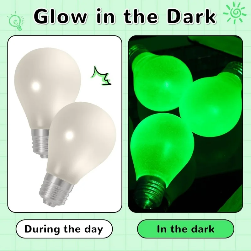 Glow in The Dark Light Bulb Squishy Toy Lamp Bulb Fidget Sensory Toys Luminous Decompression Toy Soft Squeeze Gifts for Adults view 3