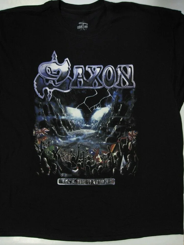 Saxon - Rock The Nation T-Shirt (S-Xxl)