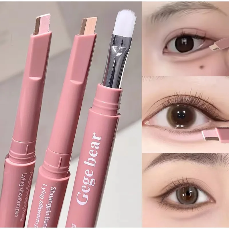 Crayon pour les yeux sous les yeux bicolore 2 en 1, surligneur, Shader, conçu à double extrémité, crayon Eyeliner naturel dimensionnel