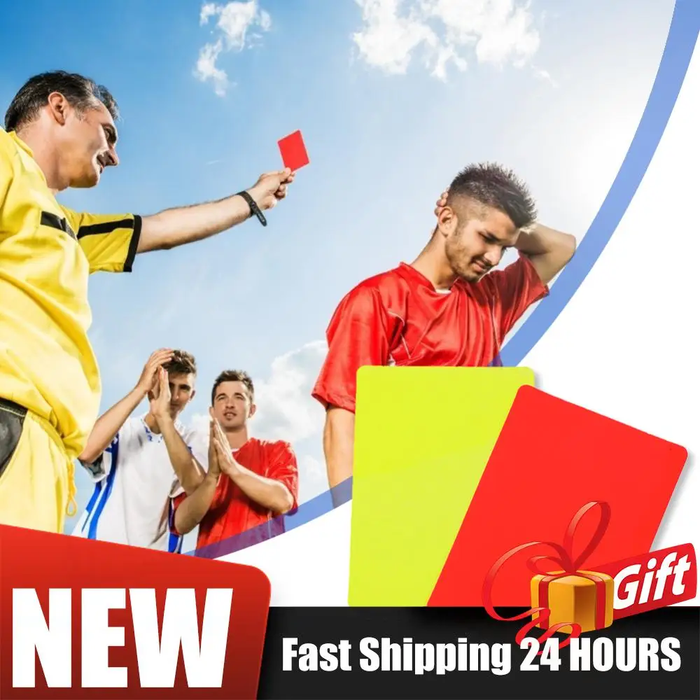 

Набор из 1-20 пар красных и желтых карточек для футбольных матчей, оборудование для судей на футбольных матчах на открытом воздухе и тренировках.