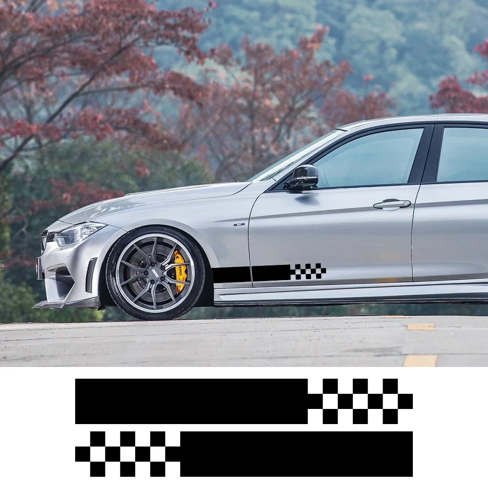 Car Side Door Sticker For BMW Mercedes Benz Citroen Acura Exterior Automotive Body Decal Sport Styling Decoration Accessories