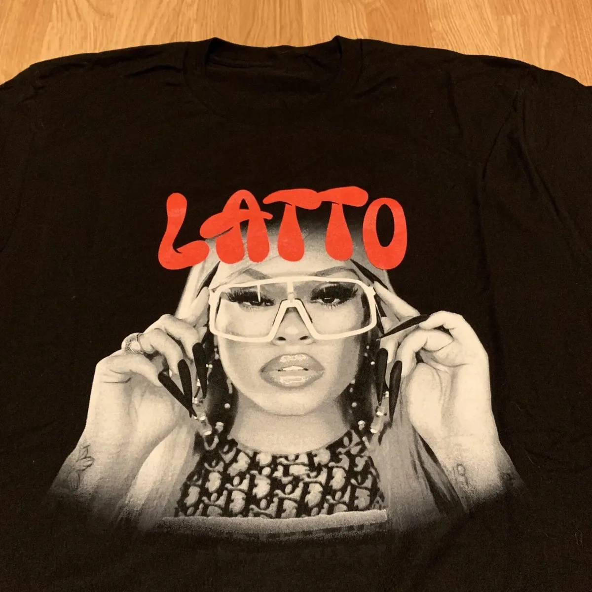 New Popular Latto Black T-Shirt Cotton Full Size Unisex S-5XL JH48