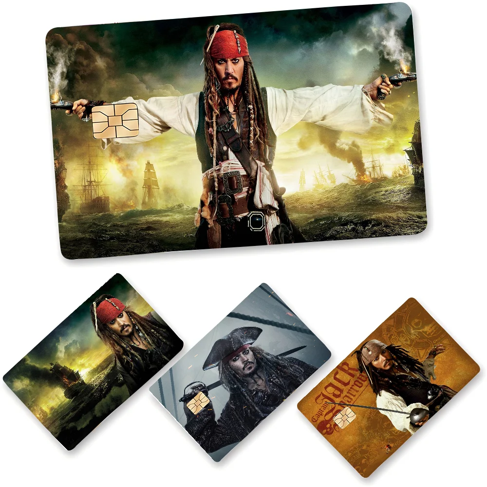Jack Sparrow Film Skin Aufkleber Klebeband für Bank Kreditkarton, personalisierte Kreditkartenschutzaufkleber