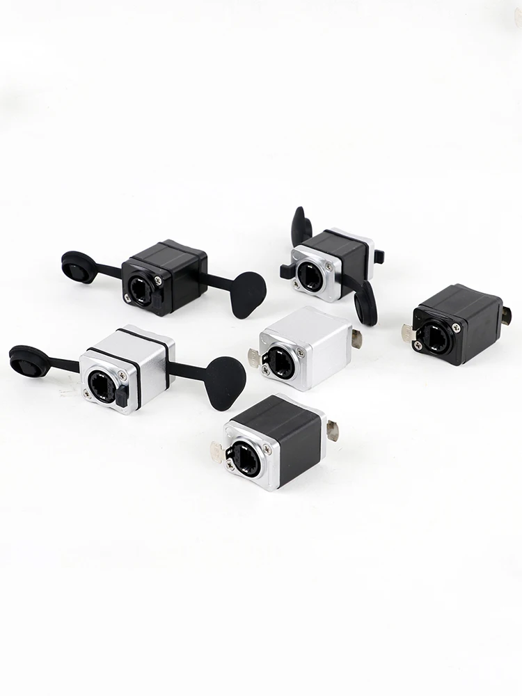 1 st RJ45 Shield Feedthrough Koppeling, STP RJ45 CAT6 Netwerk Vrouw-vrouw Rechte Koppeling Converter Ethernet Uitbreiding Adapter - afbeelding 2