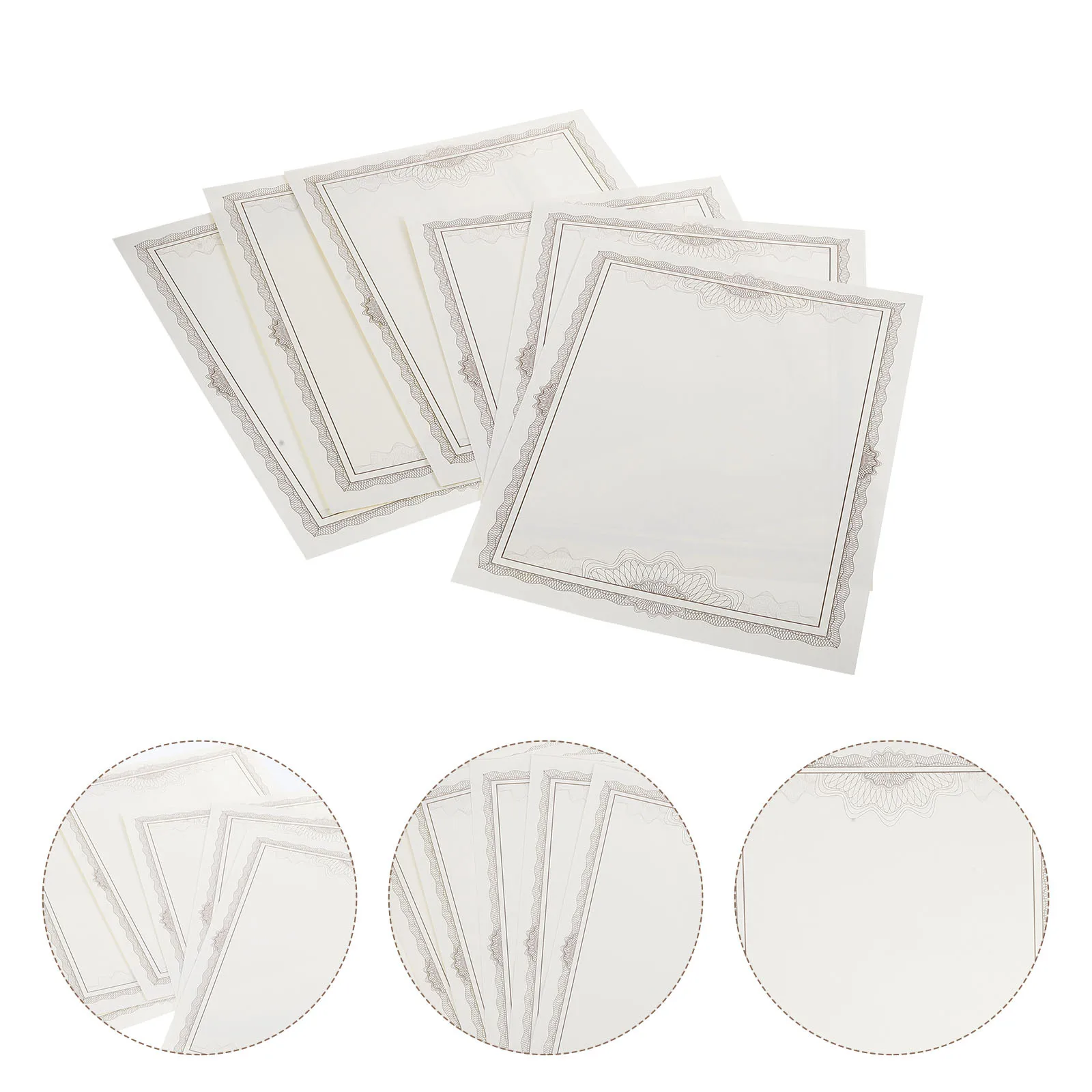 6 шт. пустая бумага для сертификата 8,5X11 дюймов для печати, записываемый внутренний лист для диплома Honor Award для распознавания заданий