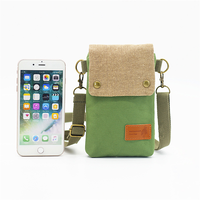 Mini Fabric Crossbody Bag, Color Contrast Cell Phone Bag, Vintage Shoulder Purse For Women Small Crossbody Bag New All-match