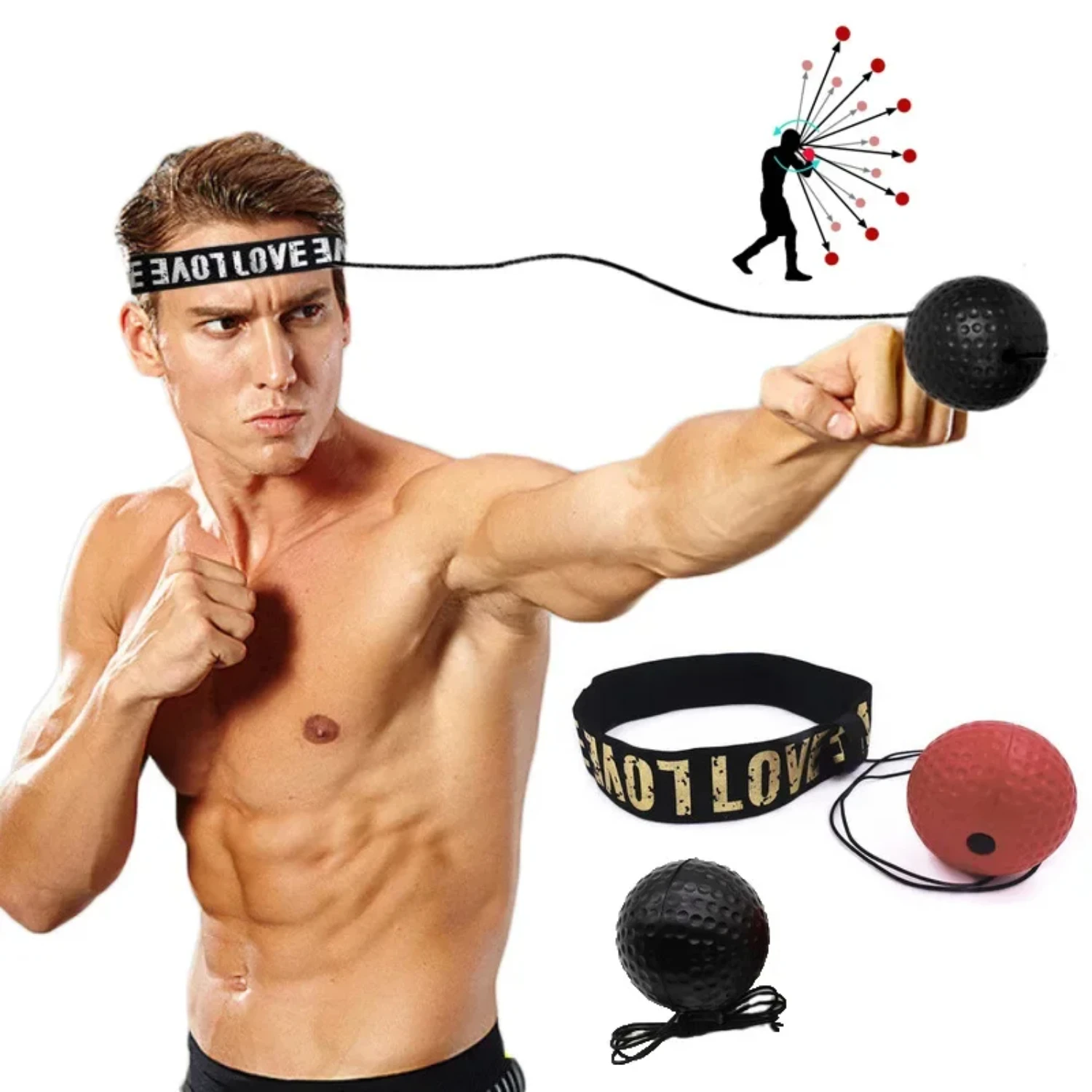 

Boxing Speed Ball -mounted PU Punch ball Training Hand Eye Reaction Sandbag Fitness Boxing Equipment Punching bag boxing Gym