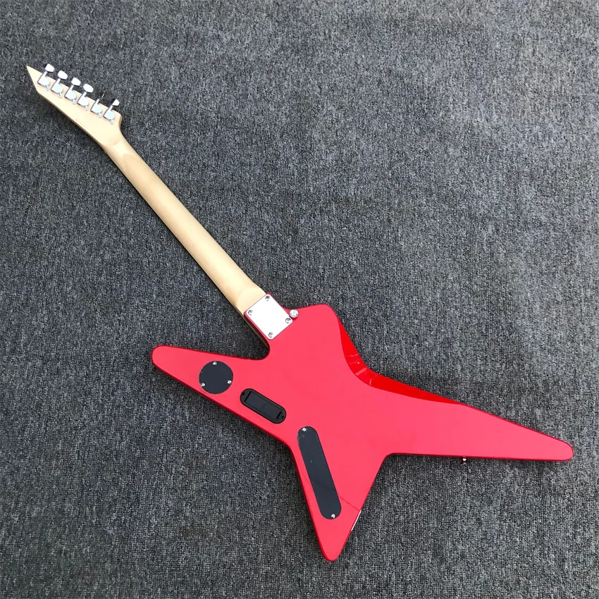 New product, special-shaped electric guitar. Red, factory wholesale and retail, free shipping，active pickup