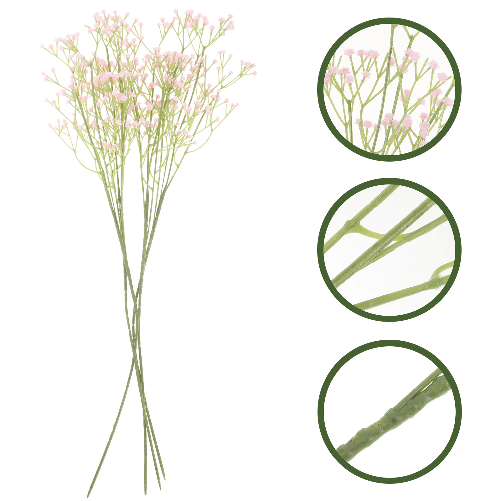 

4pcs Artificial Gypsophila Bouquets Fake Simulated Flower Bunches Home Decor Wedding Centerpiece Diy Table Decorations Bulk Faux