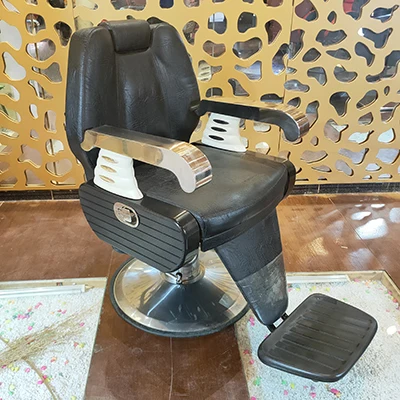 Chaise de barbier de Salon Antique classique chaise de barbier inclinable réglable chaise de barbier à pompe hydraulique