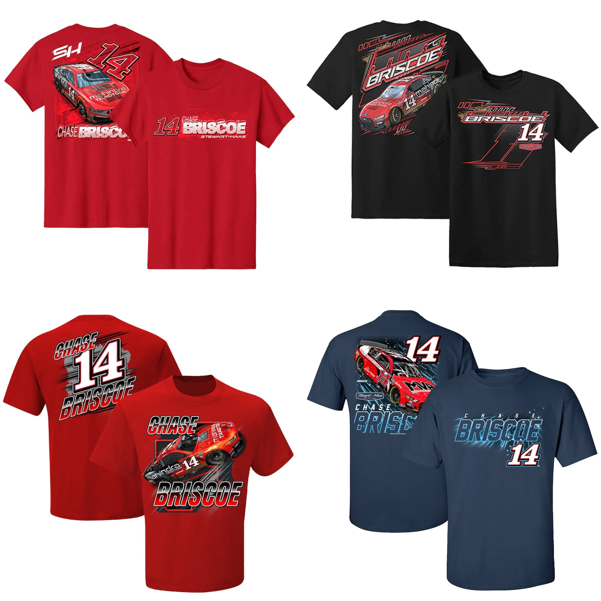 Chase Briscoe 14 Motor Sports Racing Men's Athletic Lightweight Cotton Classic Short Sleeve Crewneck T-Shirt Tee Shirt