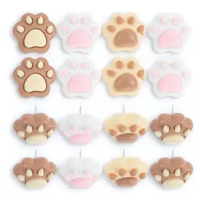 

30 PCS Cork Board Dog Paw Thumbtack Desk Accessories for Women Cute Pins Push Map Pushpins Office Decor Decorative Miss