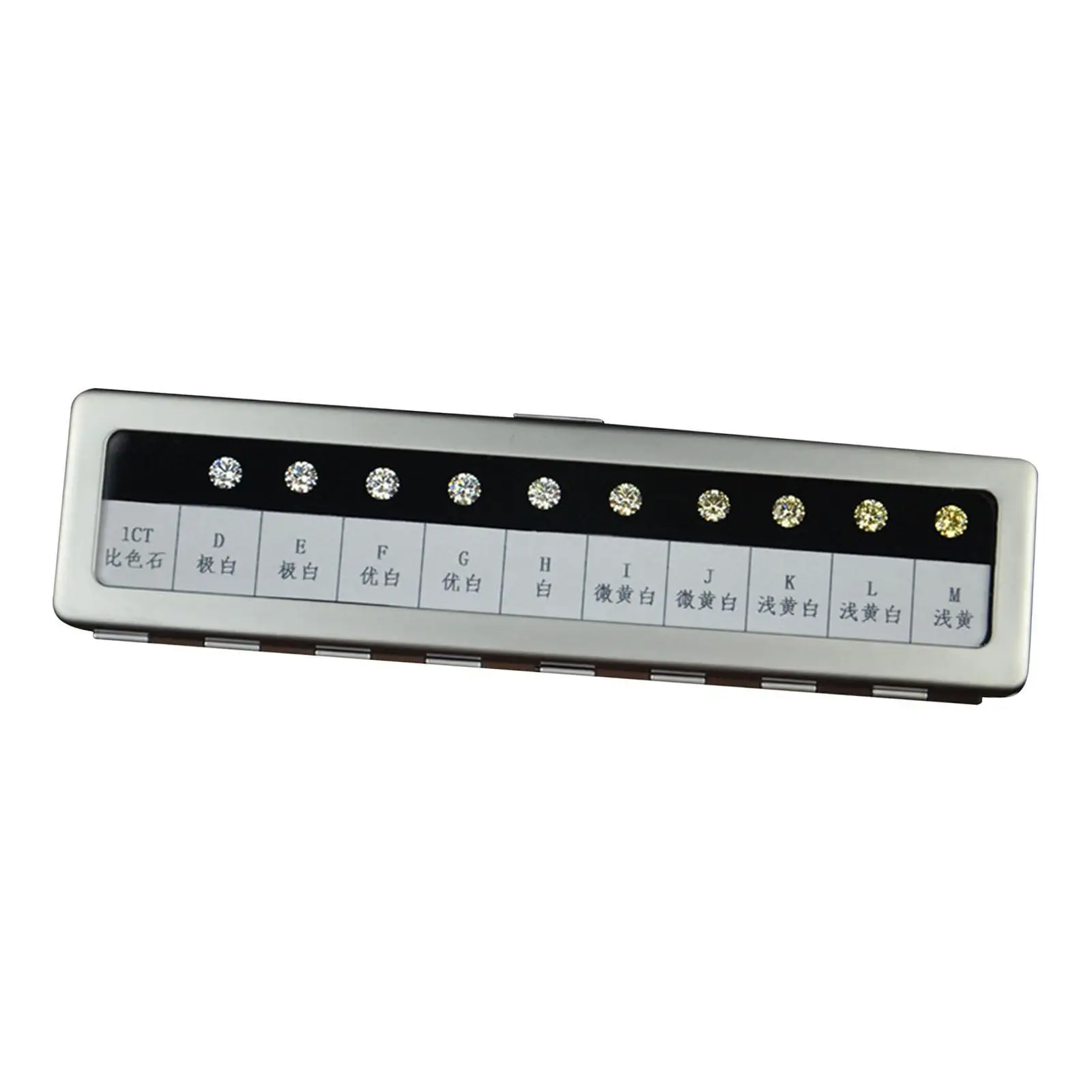 Simulated Diamond Color Scale Diamond Color Grade Accessories Holder Jewelry Equipment Stone Grading Box, Jewelry Stone Tools