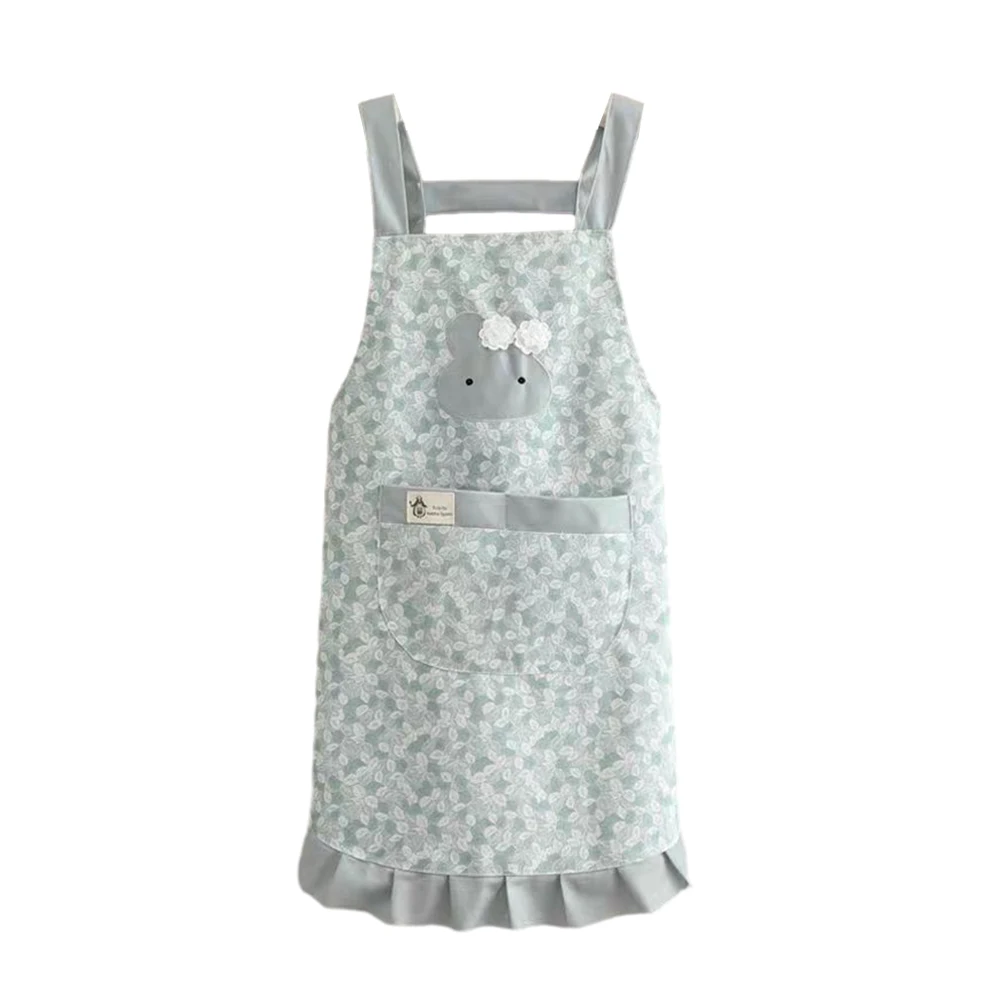 Cute Korean style anti-oil breathable BDO cotton apron for women