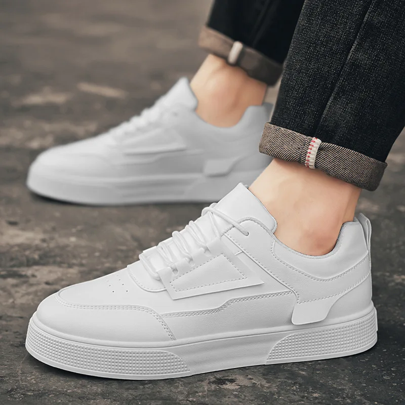 Men's Skateboarding Shoes New Men's Shoes Leather Fashion Low-top Men's Casual Trendy Shoes Running Sports Large Size 39-48