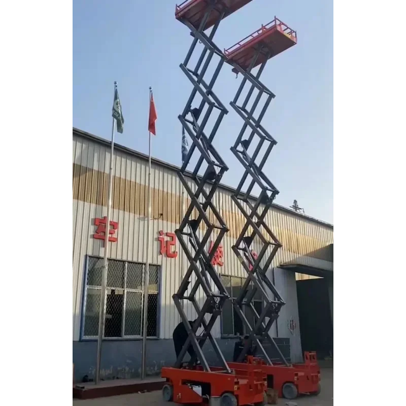 YG China 8m Lifting Tables Height Hydraulic Automatic Scissor Lift Platform CE Mobile Work Crane Basket with Electric Scissor