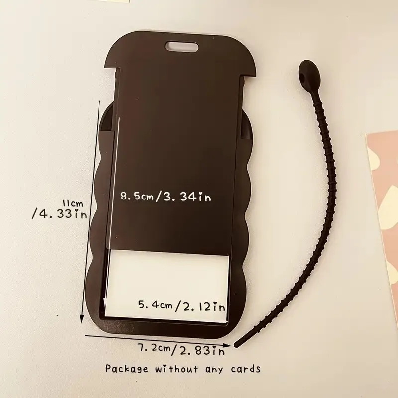 adjustable ABS card holder set, 1 piece, with a pendant