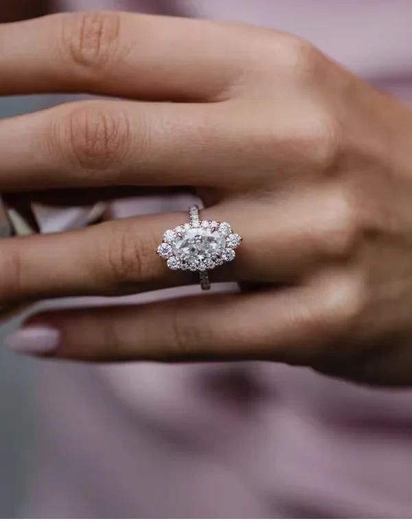 

JOVOVASMILE Moissanite 2ct without side stones ring 18k