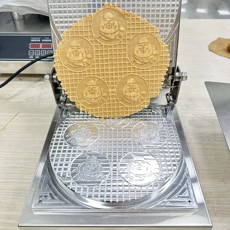 

Dessert Shop Logo Waffle Cones Machine Ice Cream Cones