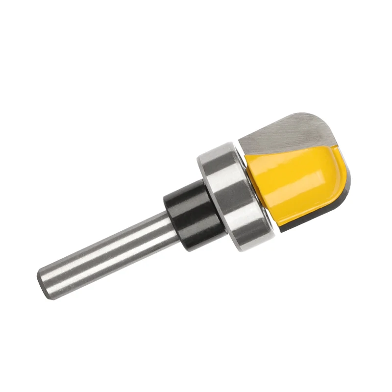 6MM 6.35MM 8MM 12MM 12.7MM Shank Round Nose Bit with Bottom Bearing Router Bit Woodworking Milling Cutter for Wood Bit Face Mill