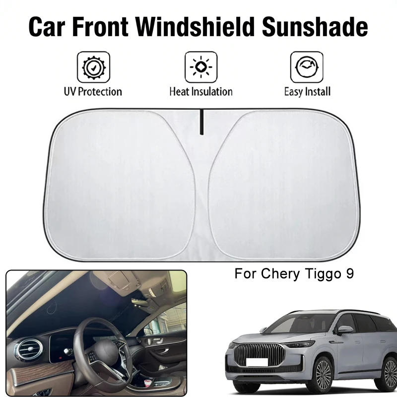 

Car Front Windshield Sunshade Cover For Chery Tiggo 9 UV Block Heat Insulation Auto Interior Accessories