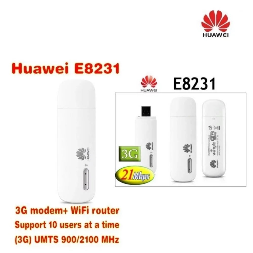 Imagem -05 - Dongle Wifi Usb Desbloqueado 3g 21mbps Modem Slot para Cartão Sim Original Huawei-e8231