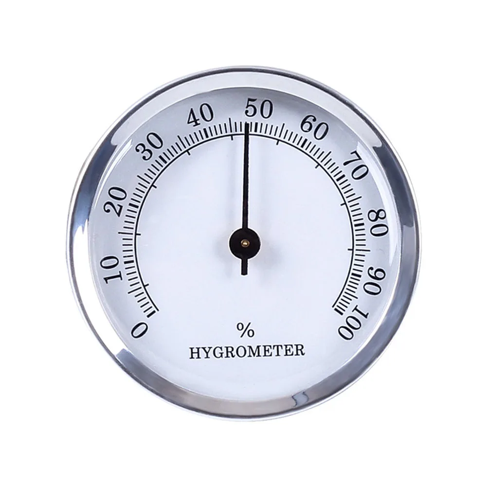 Humidity Control 57mm Hygrometer Adjustable Humidity Monitor Aluminum Alloy Hygrometer Installation Method Hanging