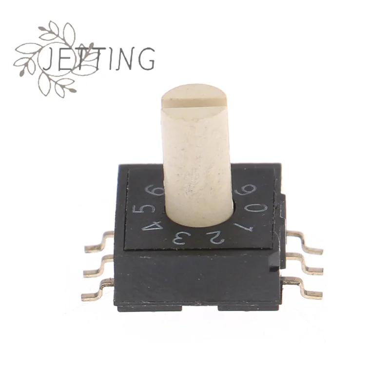 Hot RM3HAF-10 Rotary Dial Switch 10 0-9 Coding Switch Patch 3:3 With Handle Rotary Coding Switch