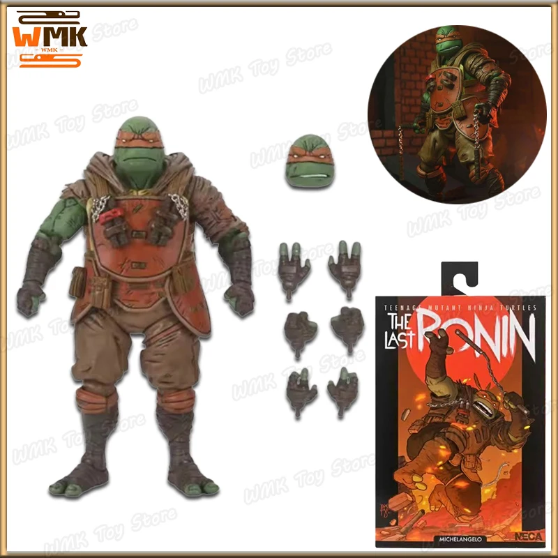 Original Neca 54373 The Last Ronin Michelangelo Anime Figure Action Figure Collection Model Statue Home Ornament Custom Gifts