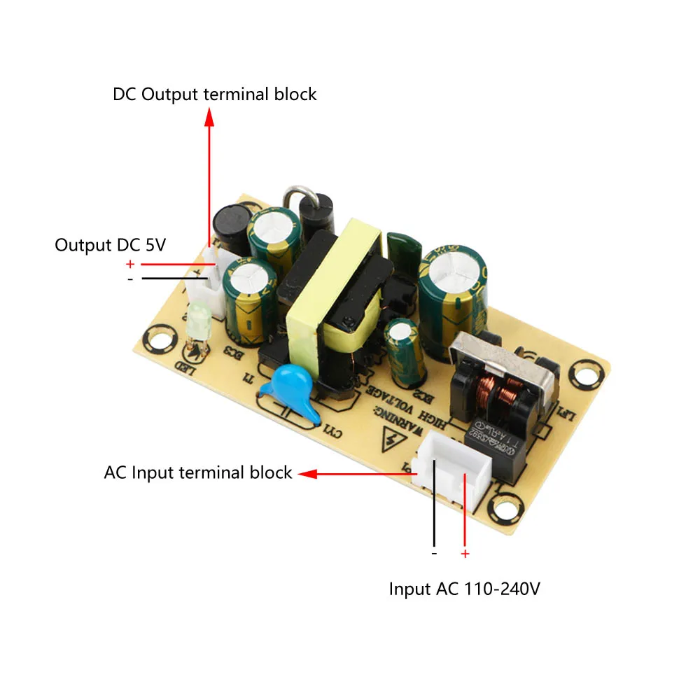 Modulo di alimentazione a commutazione da AC100-240V a DC 12 v2a 24 v1a 9V 1.5A 5V 2A convertitore di tensione isolato regolatore di protezione da