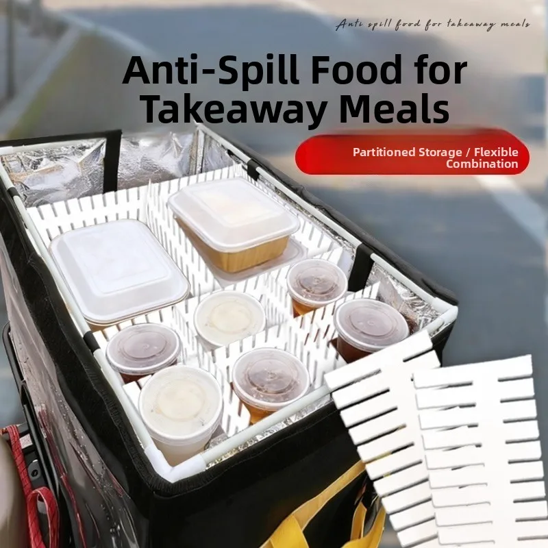 

Коробка для выноса с фиксированной перегородкой и защитой от пролива, кока-колы, очень ланч-бокс, органайзер для хранения, квадратный апей, складной полипропиленовый пластик