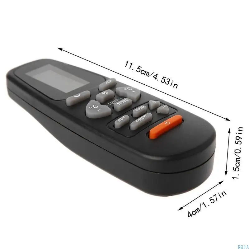 R91A Wearproof Air Conditioning Remote Controller with Smooth for Touch for YORK Airwell Emailair Electra Accessories