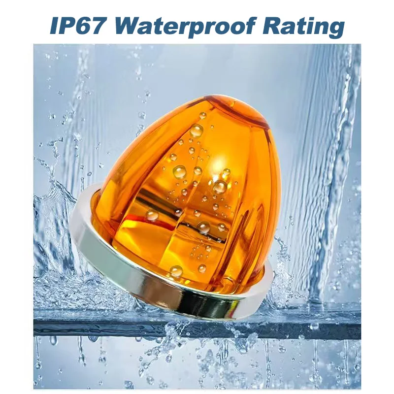 

Truck Led Marker Light Turn Signal Lamp Strobe Indicators Warning Light For Trailer Caravan SUV Van Lorry 12V 24V