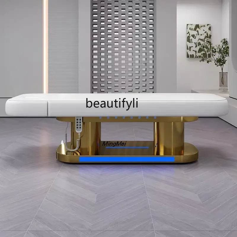 

Beauty salon beauty bed electric lifting pattern embroidery bed massage massage massage treatment bed