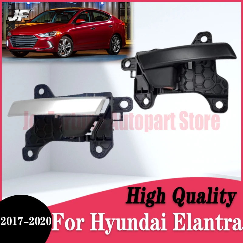 

1PC Sliver/Black For Hyundai Elantra 2017 2018 2019 2020 Car Left Right Interior Door Handle Left Right 82610-F2000 HY1352143