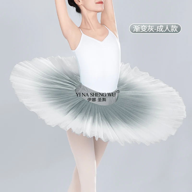 تنورة باليه جديدة احترافية كلاسيكية على شكل فطيرة توتو أزياء احترافية مكونة من 9 طبقات لممارسة الباليه ترتدي ملابس نسائية للكبار #5