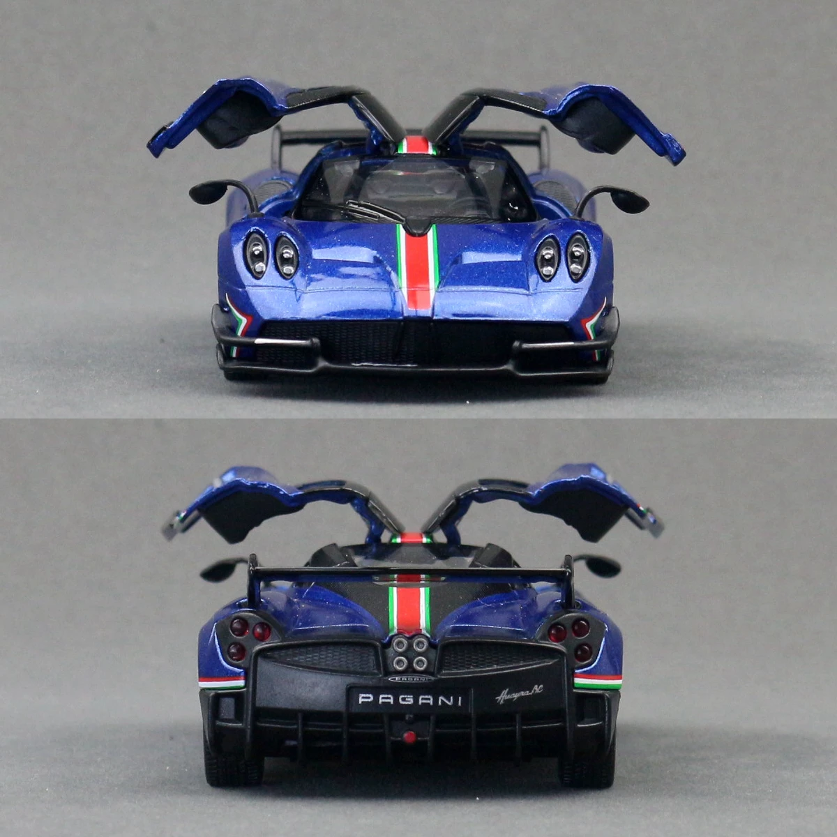 KiNSMART Toy Car Model 1/38 Pagani Huayra BC Super Sport Racing Diecast Miniature Pull Back Vehicle Collection Gift For Kid Boy - view 5