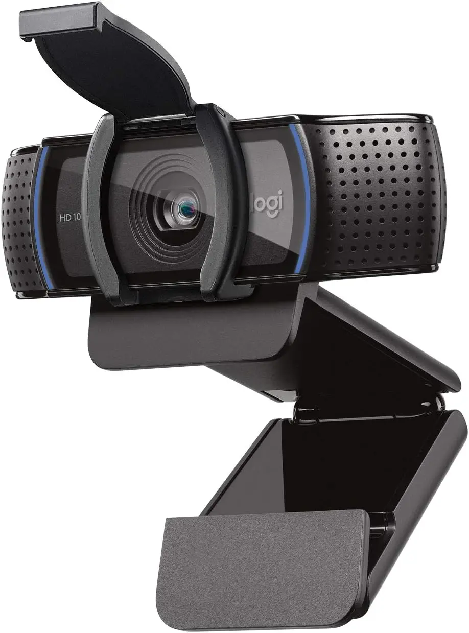 Full HD 1080P Webcam with Autofocus, Stereo Audio & Privacy Shutter (Renewed)