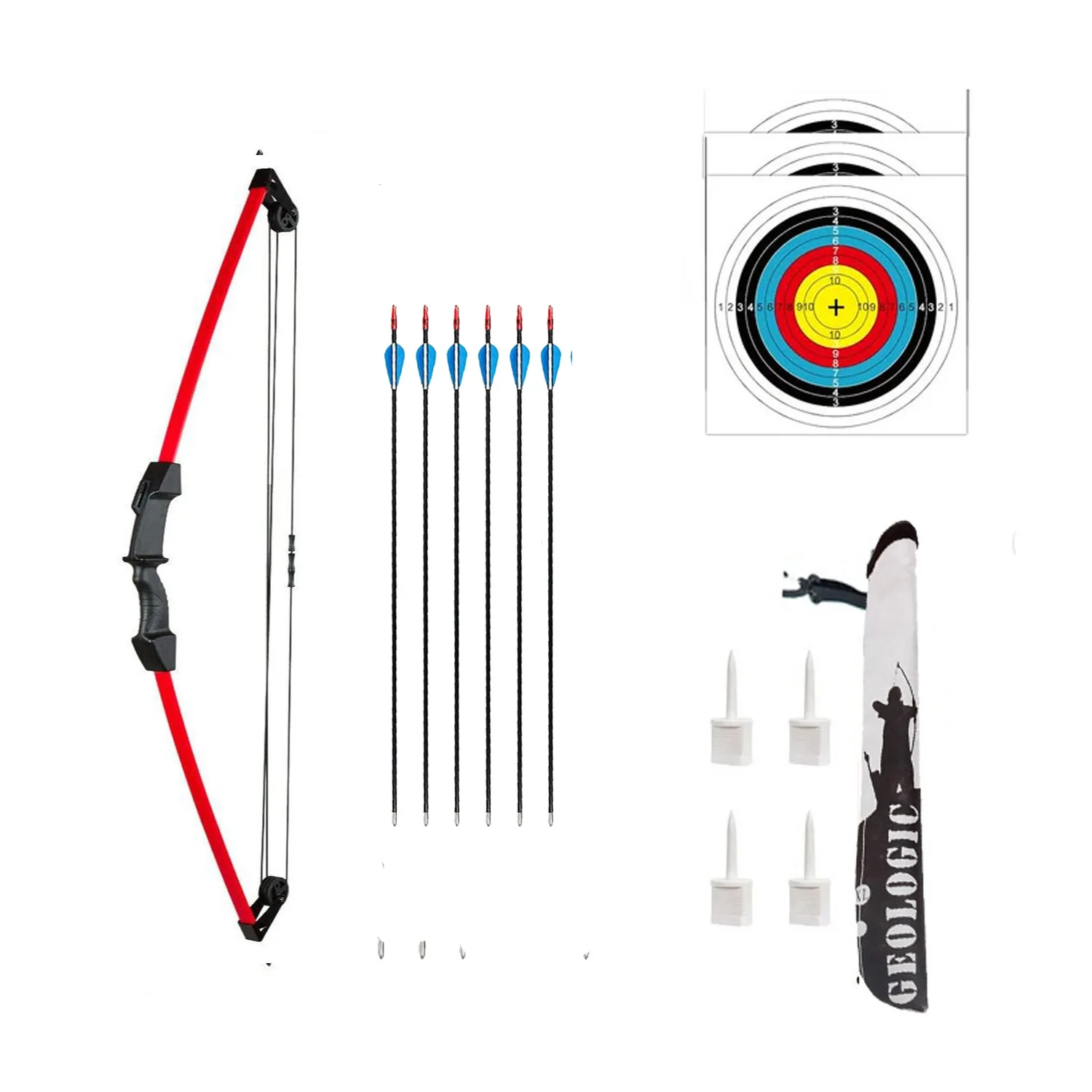 Imagem -06 - Junior Compound Bow Archery Conjunto para Jovens Crianças e Crianças 35